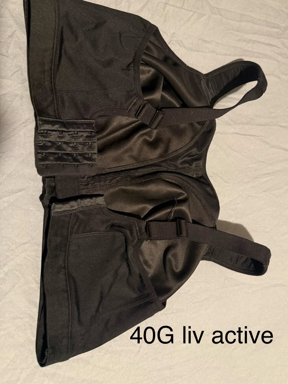Livi Active Black Full Coverage Support Bra